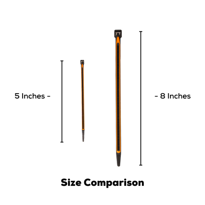 GripLockTies® 5" Rubber-Lined, Reusable Cable Ties - 24 Count