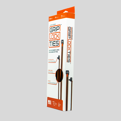 GripLockTies® 12" Rubber-Lined, Reusable Cable Ties - 48 Count